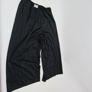 Marks & Spencer Slip Pants Womens 12 Black T33/1710H Wide Leg Stretch Polyamide